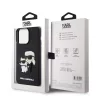 Karl Lagerfeld 3D Rubber Karl and Choupette Apple iPhone 14 Pro Max (6.7) hátlapvédő tok fekete (KLHCP14X3DRKCNK)