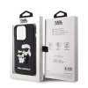 Karl Lagerfeld 3D Rubber Karl and Choupette Apple iPhone 15 Pro (6.1) hátlapvédő tok fekete (KLHCP15L3DRKCNK)