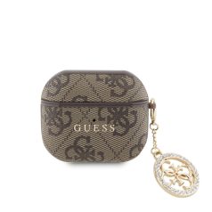   Guess 4G Script Charm Apple Airpods 3 PC/PU tok barna (GUA3P4E4CDW)