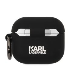   Karl Lagerfeld 3D Logo NFT Karl and Choupette Apple Airpods 3 szilikon tok fekete (KLA3RUNKC)
