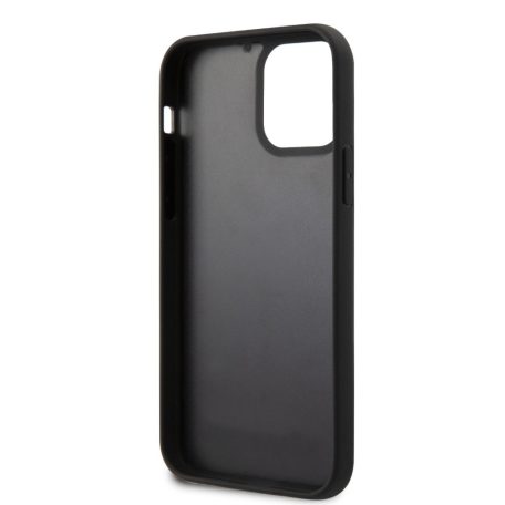Karl Lagerfeld 3D Rubber Karl and Choupette Apple iPhone 12 / 12 Pro 2020 (6.1) hátlapvédő tok fekete (KLHCP12M3DRKCNK)