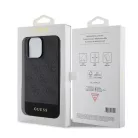 Guess Apple iPhone 15 Pro (6.1) PU 4G Stripe MagSafe hátlapvédő tok fekete (GUHMP15LG4GLGR)