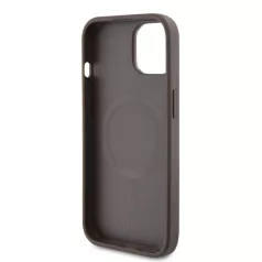   Guess Apple iPhone 15 (6.1) 4G Stripe MagSafe hátlapvédő tok barna (GUHMP15SG4GLBR)