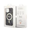 Guess Apple iPhone 15 (6.1) IML 4G MagSafe hátlapvédő tok fekete (GUHMP15SH4STK)