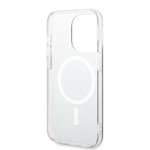Guess Apple iPhone 15 Pro (6.1) IML 4G MagSafe hátlapvédő tok fekete (GUHMP15LH4STK)