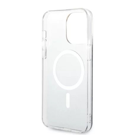 Guess Apple iPhone 15 Pro Max (6.7) IML 4G MagSafe hátlapvédő tok fekete (GUHMP15XH4STK)