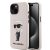 Karl Lagerfeld Liquid Silicone Ikonik NFT Apple iPhone 15 Pro Max (6.7) hátlapvédő tok pink (KLHCP15XSNIKBCP)