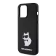 Karl Lagerfeld Liquid Silicone Choupette NFT Apple iPhone 15 Pro (6.1) hátlapvédő tok fekete (KLHCP15LSNCHBCK)