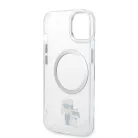 Karl Lagerfeld IML Karl and Choupette MagSafe Apple iPhone 15 Plus (6.7) hátlapvédő tok átlátszó (KLHMP15MHNKCIT)