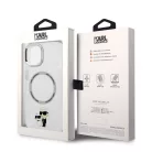 Karl Lagerfeld IML Karl and Choupette MagSafe Apple iPhone 15 Plus (6.7) hátlapvédő tok átlátszó (KLHMP15MHNKCIT)