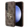 Guess Samsung S711 Galaxy S23 FE PU 4G Metal Logo hátlapvédő tok barna (GUHCP13SPU4GHBR)