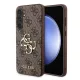Guess Samsung S711 Galaxy S23 FE PU 4G Metal Logo hátlapvédő tok barna (GUHCP13SPU4GHBR)