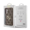 Guess Samsung S711 Galaxy S23 FE PU 4G Metal Logo hátlapvédő tok barna (GUHCP13SPU4GHBR)
