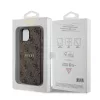 Guess Apple iPhone 14 Pro (6.1) PU 4G Ring MagSafe hátlapvédő tok barna (GUHMP14LG4GFRW)