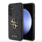 Guess PU 4G Metal Logo Samsung S926 Galaxy S24 Plus (2024) hátlapvédő tok szürke (GUHCS24M4GMGGR)