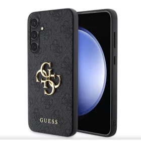   Guess PU 4G Metal Logo Samsung S926 Galaxy S24 Plus (2024) hátlapvédő tok szürke (GUHCS24M4GMGGR)