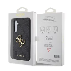   Guess PU 4G Metal Logo Samsung S926 Galaxy S24 Plus (2024) hátlapvédő tok szürke (GUHCS24M4GMGGR)
