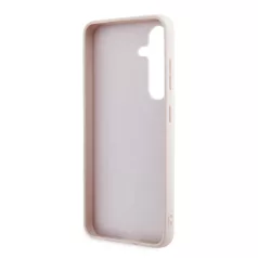   Guess Samsung S921 Galaxy S24 (2024) PU 4G Metal Logo hátlapvédő tok pink (GUHCP15X4GMGPI)