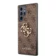 Guess Samsung S928 Galaxy S24 Ultra (2024) PU 4G Metal Logo hátlapvédő tok barna (GUHCS24L4GMGBR)