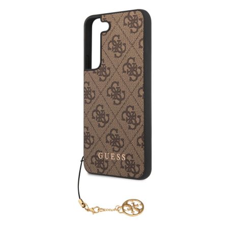 Guess 4G Charms Samsung S921 Galaxy S24 (2024) hátlapvédő tok barna (GUHCS24SGF4GBR)