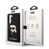 Karl Lagerfeld Liquid Silicone Ikonik NFT Samsung S928 Galaxy S24 Ultra (2024) hátlapvédő tok fekete (KLHCS24LSNIKBCK)
