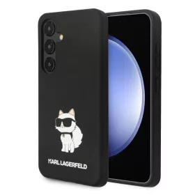   Karl Lagerfeld Liquid Silicone Choupette NFT Samsung S928 Galaxy S24 Ultra (2024) hátlapvédő tok fekete (KLHCS24LSNCHBCK)