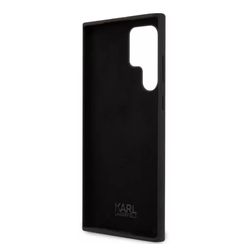 Karl Lagerfeld Liquid Silicone Choupette NFT Samsung S928 Galaxy S24 Ultra (2024) hátlapvédő tok fekete (KLHCS24LSNCHBCK)
