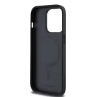Karl Lagerfeld PU Leather Monogram Magsafe Apple iPhone 15 Pro (6.1) hátlapvédő tok fekete (KLHMP15LPKHPORPK)