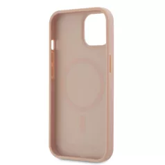   Karl Lagerfeld PU Leather Monogram Magsafe Apple iPhone 15 Pro (6.1) hátlapvédő tok pink (KLHMP15LPKHPORPP)