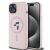 Karl Lagerfeld Liquid Silicone Karl and Choupette Apple iPhone 14 (6.1) MagSafe hátlapvédő tok pink (KLHMP14SSCMKCRHP)