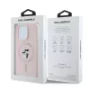 Karl Lagerfeld Liquid Silicone Karl and Choupette Apple iPhone 14 (6.1) MagSafe hátlapvédő tok pink (KLHMP14SSCMKCRHP)