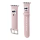 Karl Lagerfeld Karl and Choupette Head Apple Watch 38/40/41 mm óraszíj pink (KLAWMSLKCNP)