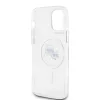 Karl Lagerfeld IML K&CH Heads Metal Frame MagSafe Apple iPhone 12 / 12 Pro hátlapvédő tok átlátszó (KLHMP12MHLSKCH)