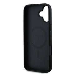   Guess PU Grained Classic Logo Apple iPhone 16 Pro (6.3) hátlapvédő tok fekete (GUHMP16LPGHSMMK)