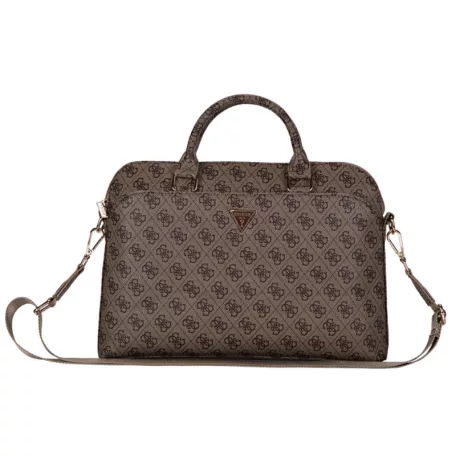 Guess PU 4G Triangle Logo Notebook táska 13 / 14 / 15" barna (GUCB15P4DPTW)