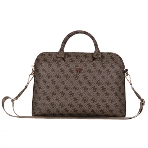 Guess PU 4G Triangle Logo Notebook táska 13 / 14 / 15" barna (GUCB15P4DPTW)