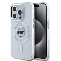   Karl Lagerfeld IML Choupette Head MagSafe Apple iPhone 16 Pro Max (6.9) hátlapvédő tok átlátszó (KLHMP16XHLSCHH)