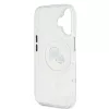 Karl Lagerfeld IML K&CH Heads Metal Frame MagSafe Apple iPhone 16 Plus (6.7) hátlapvédő tok átlátszó (KLHMP16MHLSKCH)