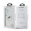 Karl Lagerfeld IML K&CH Heads Metal Frame MagSafe Apple iPhone 16 Plus (6.7) hátlapvédő tok átlátszó (KLHMP16MHLSKCH)