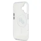 Karl Lagerfeld IML K&CH Heads Metal Frame MagSafe Apple iPhone 16 Pro Max (6.9) hátlapvédő tok átlátszó (KLHMP16LHLSKCH)