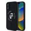Karl Lagerfeld Liquid Silicone Karl and Choupette Apple iPhone 16 Pro Max (6.9) MagSafe hátlapvédő tok fekete (KLHMP16XSCMKCRHK)