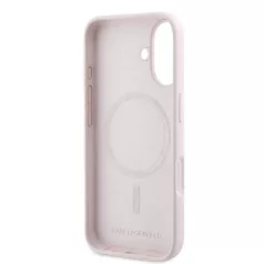  Karl Lagerfeld Liquid Silicone Double Heads Apple iPhone 16 Pro Max (6.9) MagSafe hátlapvédő tok pink (KLHMP16XSKCHPPLP)