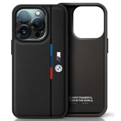   BMW M Perforated Apple iPhone 16 Pro Max (6.9) hátlapvédő tok fekete (BMHCP16X23PUPVK)