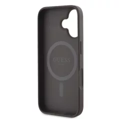   Guess PU Leather MagSafe Apple iPhone 16 Plus (6.7) hátlapvédő tok barna (GUHMP16MG4GFRW)