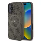Guess PU Leather MagSafe Apple iPhone 16 Pro (6.3) hátlapvédő tok barna (GUHMP16LG4GFRW)