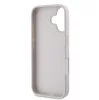 Guess Apple iPhone 16 Pro Max (6.9) PU 4G Strass Triangle Metal Logo hátlapvédő tok pink (GUHCP16X P4TDPP)