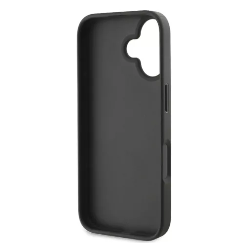 Guess PU 4G Metal Logo Apple iPhone 16 Pro (6.3) hátlapvédő tok szürke (GUHCP16L4GMGGR)
