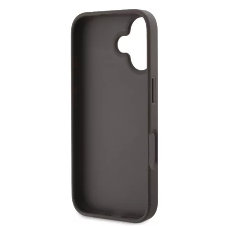 Guess Apple iPhone 16 Plus (6.7) PU 4G Metal Logo hátlapvédő tok barna (GUHCP16M4GMGBR)