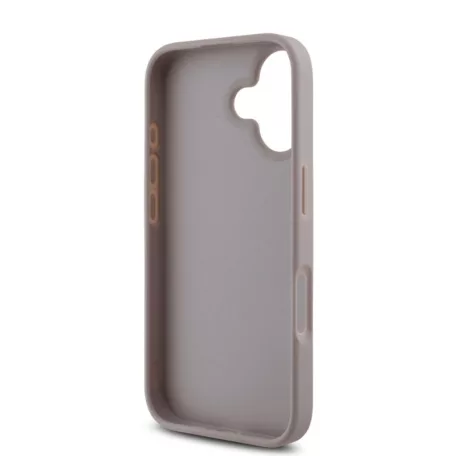 Guess Apple iPhone 16 Plus (6.7) PU 4G Metal Logo hátlapvédő tok pink (GUHCP16M4GMGPI)