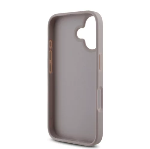 Guess Apple iPhone 16 Plus (6.7) PU 4G Metal Logo hátlapvédő tok pink (GUHCP16M4GMGPI)